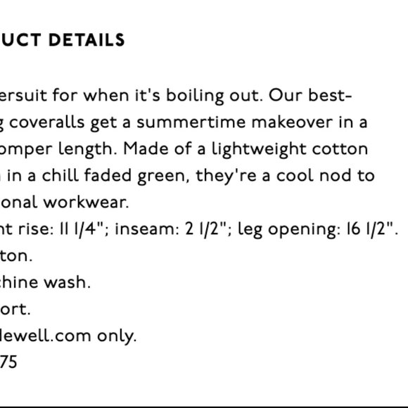 Pinyon Short Overalls in Pinstripe - Picture 5 of 6